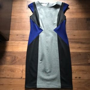 geometric sheath dress